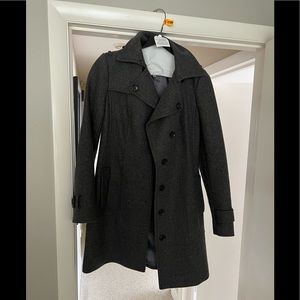 Banana republic charcoal wool coat